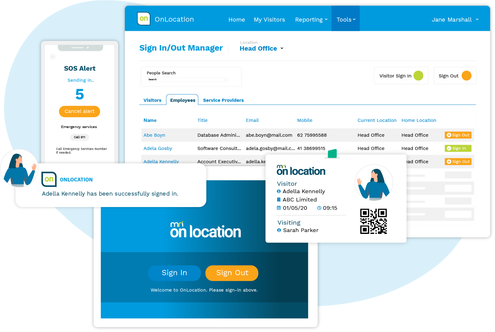 MRI OnLocation product screens, from MRI Software
